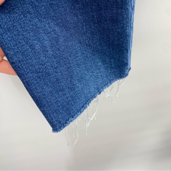 Boden Straight leg Button Fly Jeans Raw Hem size 8 - Picture 6 of 11